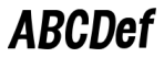 D Sert Black Italic Sample