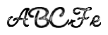 HMS Gilbert Script Printed Sample